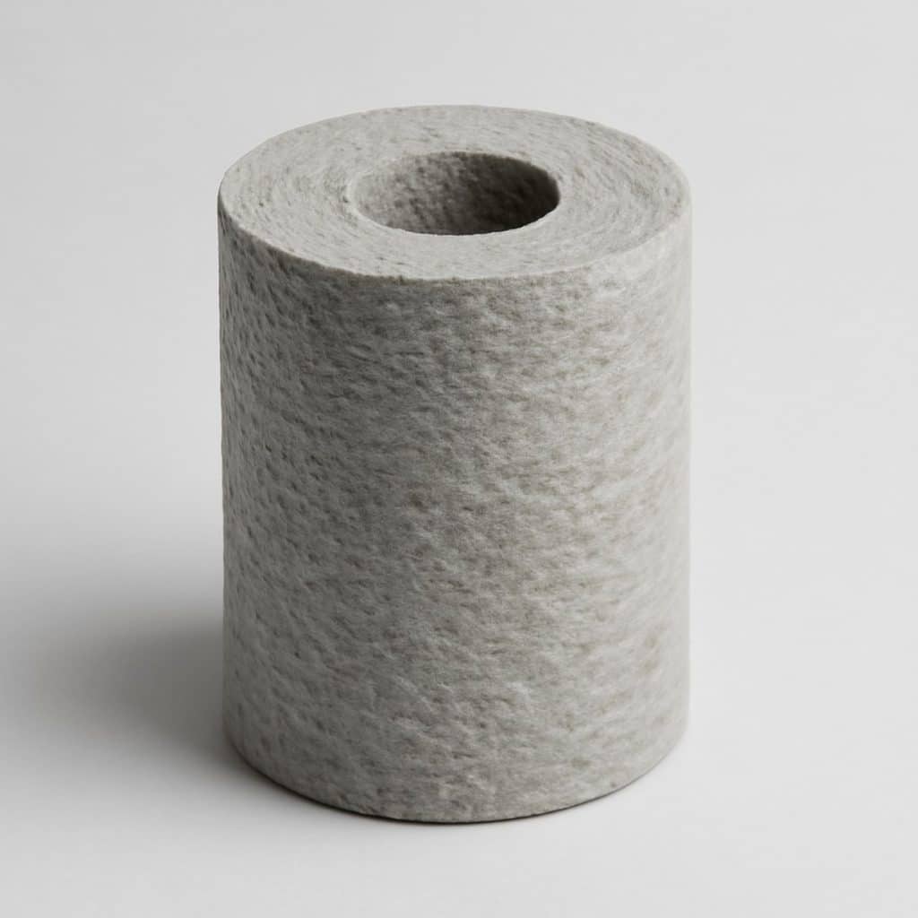 Isolant pour conduit de cheminée en fibre minérale présenté seul