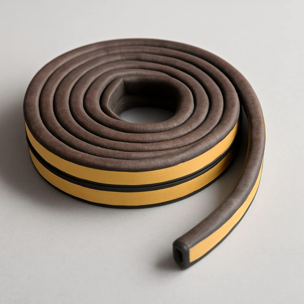 Joint d'isolation thermique pour portes présenté seul