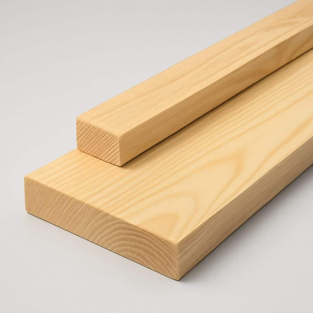 Liteau et volige en bois pour toiture présenté seul