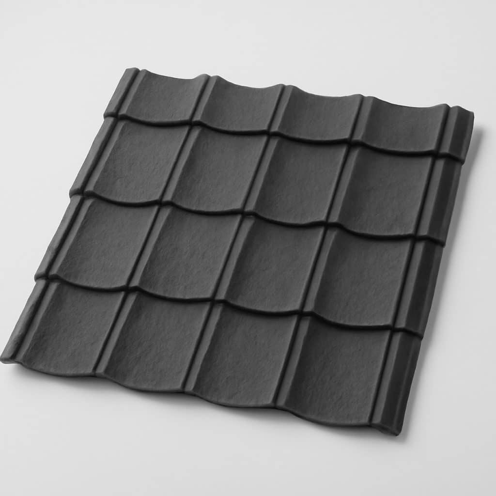 Tôle de couverture imitation ardoise présenté seul