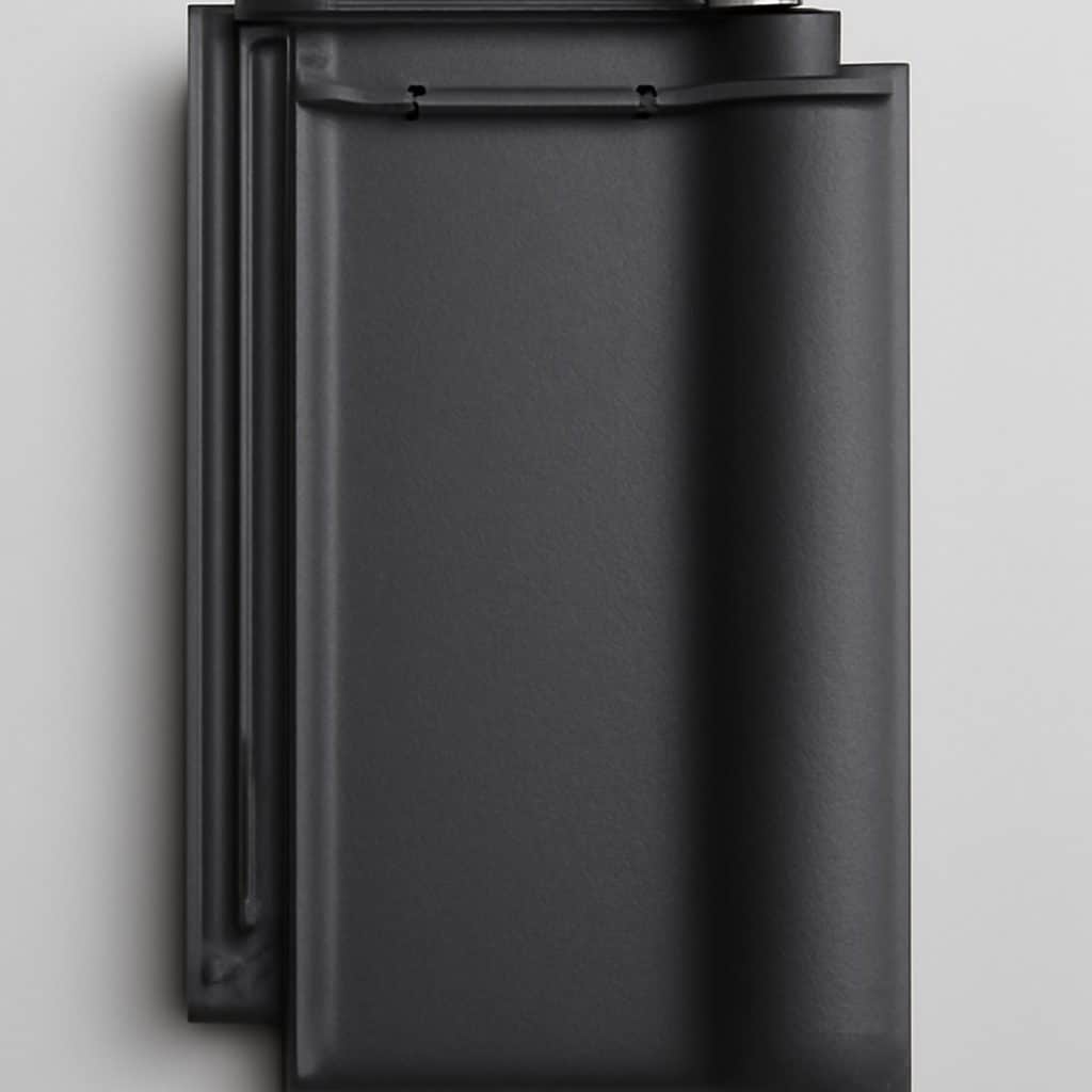 Tuile à emboîtement grand format anthracite présenté seul