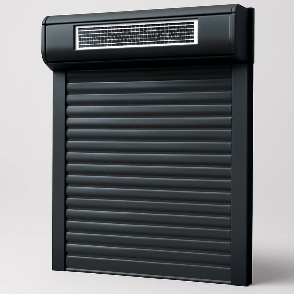 Volet roulant solaire autonome présenté seul